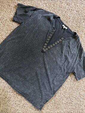Gilded intent acid wash shirt